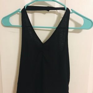 Black halter top